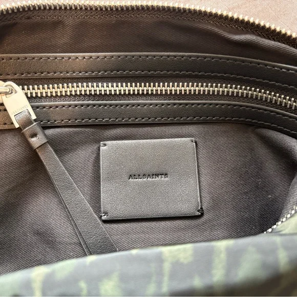 All Saints Green and Black Nylon Crossbody Bag - Picture 2 of 2
